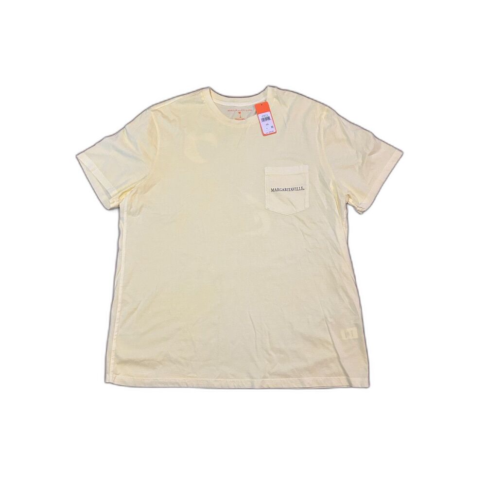 Margaritaville Men's Short Sleeve Lemon Meringue Pocket T-Shirt Size XXL